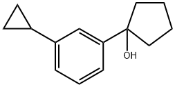 1-(3-cyclopropylphenyl)cyclopentanol,2300328-17-8,结构式
