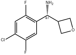 (S)-(4-chloro-2,5-difluorophenyl)(oxetan-3-yl)methanamine Struktur