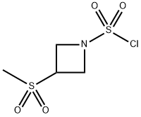 3-(Methylsulfonyl)azetidine-1-sulfonyl chloride Structure