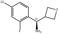 (S)-(4-chloro-2-fluorophenyl)(oxetan-3-yl)methanamine Structure