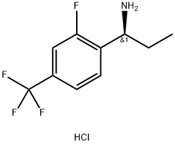 (S)-1-(2-氟-4-(三氟甲基)苯基)丙-1-胺盐酸盐,2301881-39-8,结构式