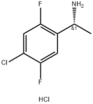 (R)-1-(4-Chloro-2,5-difluorophenyl)ethan-1-amine hydrochloride Structure