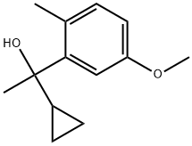 α-Cyclopropyl-5-methoxy-α,2-dimethylbenzenemethanol Structure
