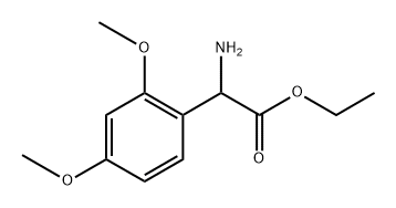 2-氨基-2-(2,4-二甲氧基苯基)乙酸乙酯 结构式