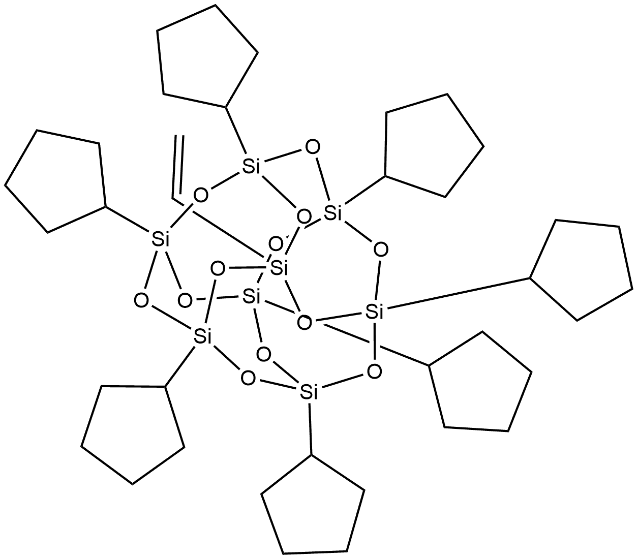 1 3 5 7 9 11 13-HEPTACYCLOPENTYL-15- Struktur