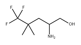 2-Amino-5,5,5-trifluoro-4,4-dimethylpentan-1-ol Struktur