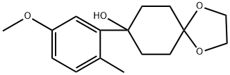 8-(5-methoxy-2-methylphenyl)-1,4-dioxaspiro[4.5]decan-8-ol Structure