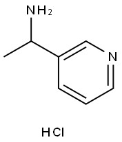 3-Pyridinemethanamine, α-methyl-, hydrochloride (1:1),2304450-40-4,结构式