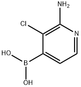 (2-氨基-3-氯吡啶-4-基)硼酸, 2304748-30-7, 结构式