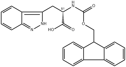 2H-Indazole-3-propanoic acid, α-[[(9H-fluoren-9-ylmethoxy)carbonyl]amino]-, (αS)- Structure