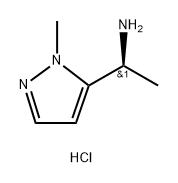 (S)-1-(1-甲基-1H-吡唑-5-基)乙胺盐酸盐, 2305202-77-9, 结构式