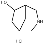 3-Azabicyclo[3.2.1]octan-6-ol, hydrochloride (1:1), 2305252-97-3, 结构式