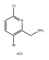 (3-bromo-6-chloropyridin-2-yl)methanamine hydrochloride Structure