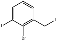 2-Bromo-1-iodo-3-(iodomethyl)benzene Structure