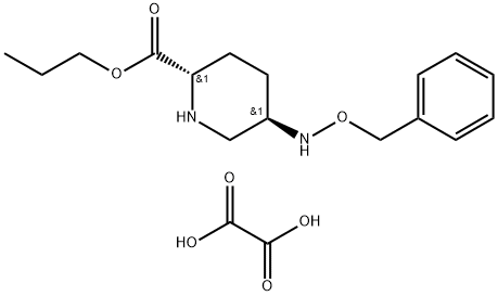 2-Piperidinecarboxylic acid, 5-[(phenylmethoxy)amino]-, propyl ester, ethanedioate (1:1), (2S,5R)- Structure