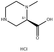 2-Piperazinecarboxylic acid, 1-methyl-, hydrochloride (1:2), (2R)- Struktur
