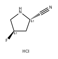 (2S,4R)-反式-4-氟-2-氰基吡咯烷盐酸盐,2306249-26-1,结构式