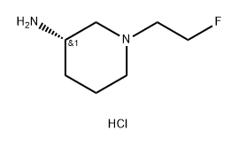 3-Piperidinamine, 1-(2-fluoroethyl)-, hydrochloride (1:2), (3S)- 结构式