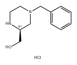 (2S)-4-Benzylpiperazin-2-yl]methanol hydrochloride Struktur