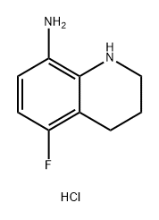 5-fluoro-1,2,3,4-tetrahydroquinolin-8-amine hydrochloride,2306261-89-0,结构式