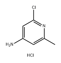 2-Chloro-6-methyl-pyridin-4-amine hydrochloride Struktur