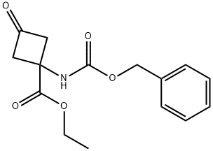 ethyl 1-(benzyloxycarbonylamino)-3-oxo-cyclobutanecarboxylate Structure