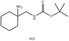 tert-butyl N-[(1-aminocyclohexyl)methyl]carbamate hydrochloride,2306278-10-2,结构式