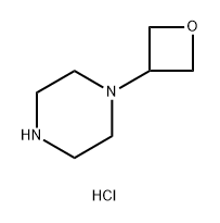 Piperazine, 1-(3-oxetanyl)-, hydrochloride (1:1) 化学構造式