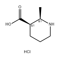 RAC-(2R,3R)-2-甲基哌啶-3-羧酸盐酸盐, 2307771-50-0, 结构式