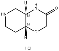 2H-Pyrido[4,3-b]-1,4-oxazin-3(4H)-one, hexahydro-, hydrochloride (1:1), (4aR,8aR)-rel- Structure