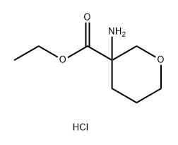 ethyl 3-aminooxane-3-carboxylate hydrochloride Structure