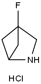 2-Azabicyclo[2.1.1]hexane, 4-fluoro-, hydrochloride (1:1) Structure