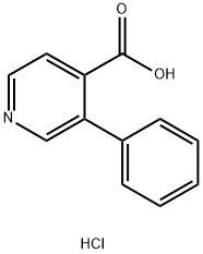 4-Pyridinecarboxylic acid, 3-phenyl-, hydrochloride (1:1) Structure