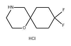 1-Oxa-4-azaspiro[5.5]undecane, 9,9-difluoro-, hydrochloride (1:1),2309465-90-3,结构式