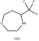 5-(三氟甲基)-1,4-氧杂环丙烷盐酸盐 结构式