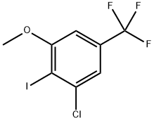 1-Chloro-2-iodo-3-methoxy-5-(trifluoromethyl)benzene Structure