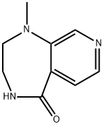 1-甲基-3,4-二氢-1H-吡啶[3,4-E][1,4]二氮杂-5(2H)-酮 结构式