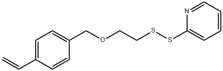 2-[[2-[(4-ethenylphenyl)methoxy]ethyl]dithio]pyridine Structure