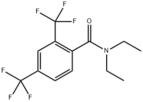 N,N-diethyl-2,4-bis(trifluoromethyl)benzamide Structure