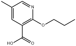 3-Pyridinecarboxylic acid, 5-methyl-2-propoxy- Structure