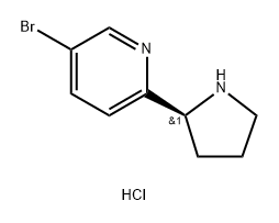 (S)-5-Bromo-2-(pyrrolidin-2-yl)pyridine dihydrochloride,2322692-64-6,结构式
