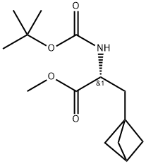 methyl (2R)-3-(1-bicyclo[1.1.1]pentanyl)-2-(tert-butoxycarbonylamino)propanoate|3-二环[1.1.1]戊-1-基-2-叔丁氧羰基氨基丙酸甲酯