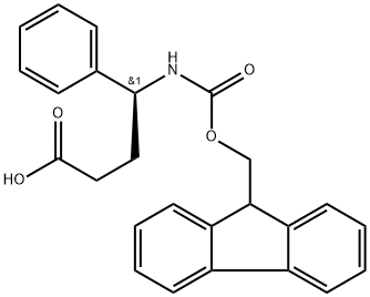 (S)-4-(9H-Fluoren-9-ylmethoxycarbonylamino)-4-phenyl-butyric acid Structure