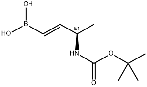 (R,E)-(3-((叔丁氧羰基)氨基)丁烯-1-基)硼酸, 2324786-36-7, 结构式