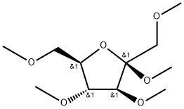 Methyl 1-O,3-O,4-O,6-O-tetramethyl-β-D-fructofuranoside,23259-20-3,结构式