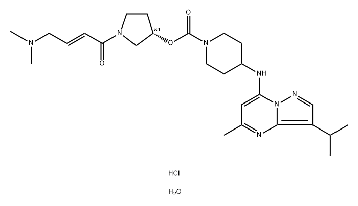 CDK7-IN-2 HYDROCHLORIDE HYDRATE 结构式