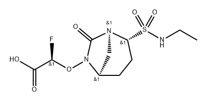 (R)-2-(((1S,2R,5R)-2-(N-ethylsulfamoyl)-7-oxo-1,6-diazabicyclo[3.2.1]octan-6-yl)oxy)-2-fluoroacetic acid|(R)-2-(((1S,2R,5R)-2-(N-ETHYLSULFAMOYL)-7-OXO-1,6-DIAZABICYCLO[3.2.1]OCTAN-6-YL)OXY)-2-FLUOROACETIC