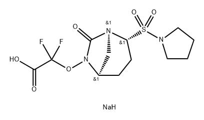 ACETIC ACID, 2,2-DIFLUORO-2-[[(1 S,2R,5R)-7-OXO2-(1 -PYRROLIDINYLSULFONYL)-1 ,6-DIAZABICYCLO [3.2.1,2326467-61-0,结构式