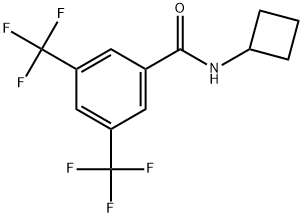 N-Cyclobutyl-3,5-bis(trifluoromethyl)benzamide,2327016-22-6,结构式