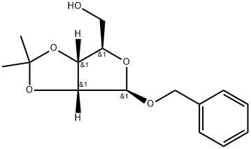 1-O-Benzyl-2-O,3-O-isopropylidene-β-D-ribofuranose Structure